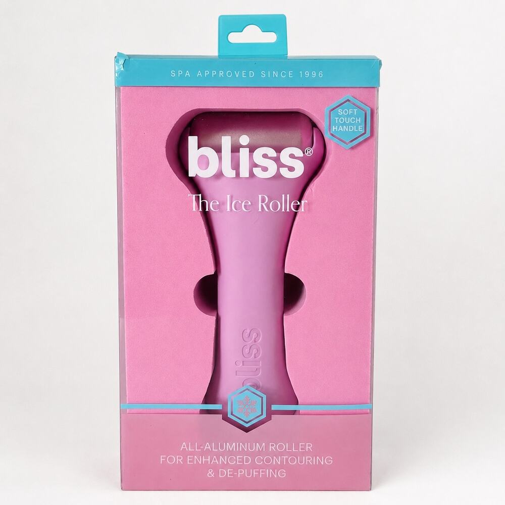 Bliss The Ice Roller Face & Body Contouring De-Puffing Aluminum New Sealed